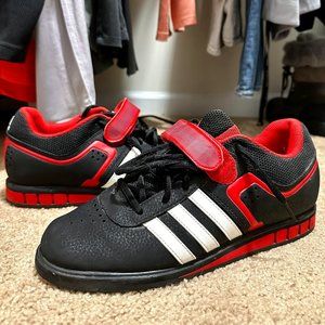 Adidas Powerlift 2 Men's Power Lifting Shoes Black &Red MENS SIZE 8